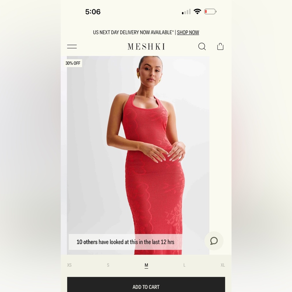 NWT Meshki Patrizia Knit Halter Maxi Dress